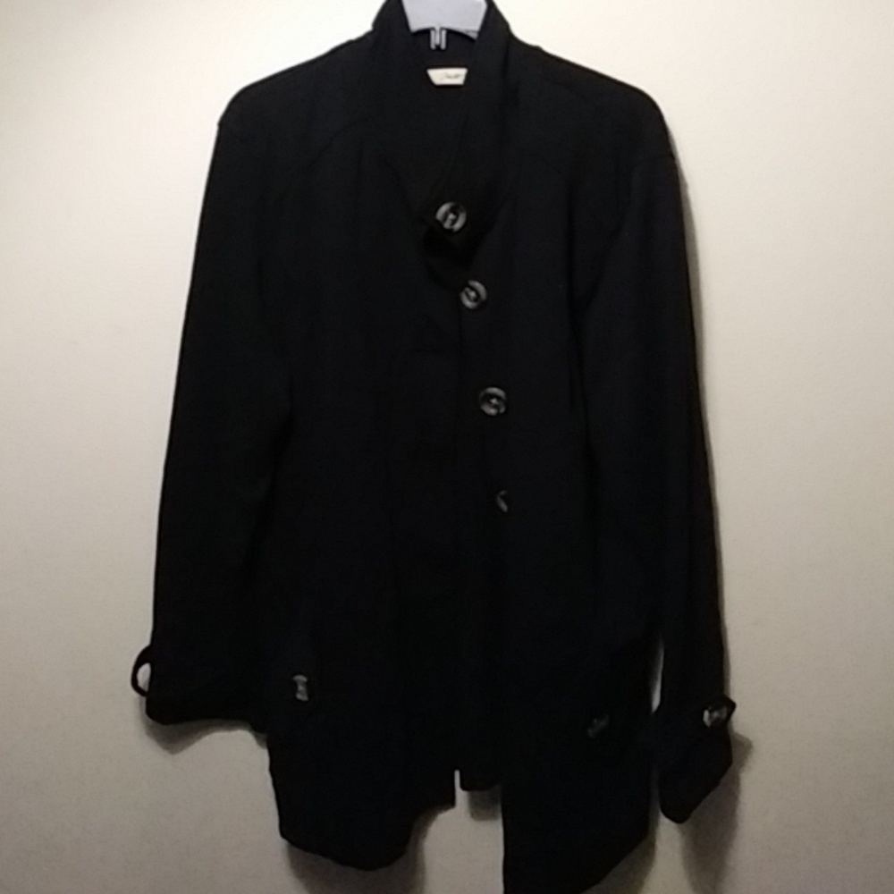 Black lightweight swing jacket